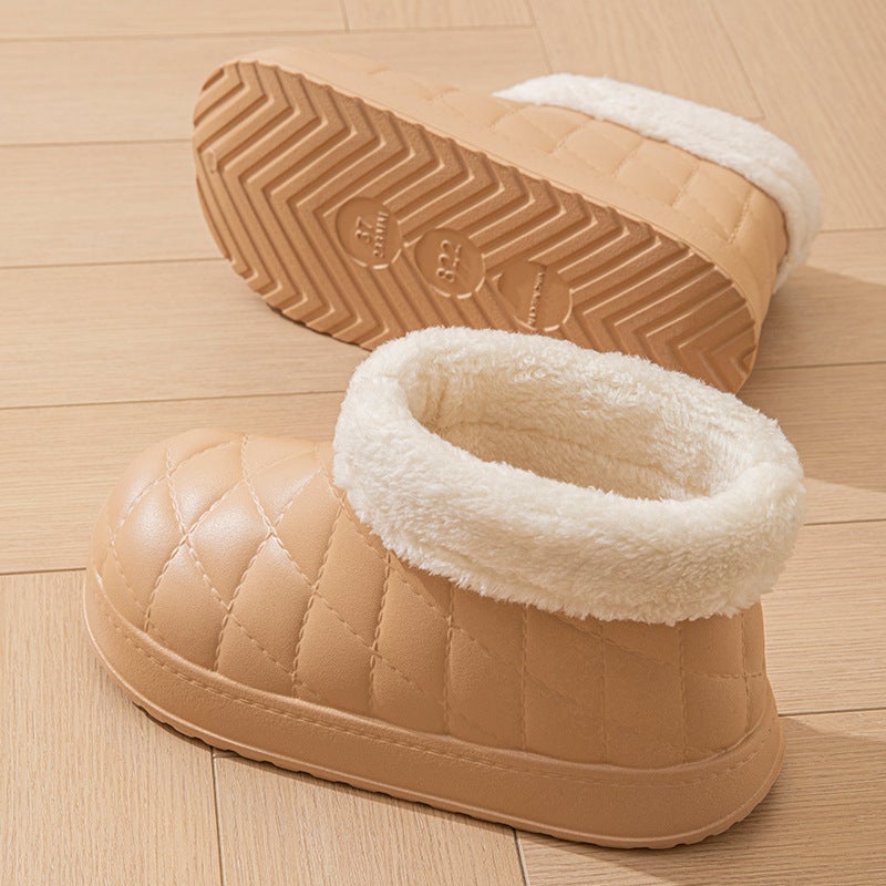 Thickened Warm Snow Boots Women'S Winter New Outfit Cold-Proof Waterproof Fleece-Lined Cotton Shoes Comfortable Plush Shoes - Image 4